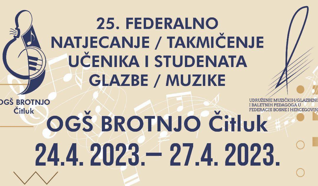 Preko 600 prijava za 25. Federalno glazbeno natjecanje u Čitluku