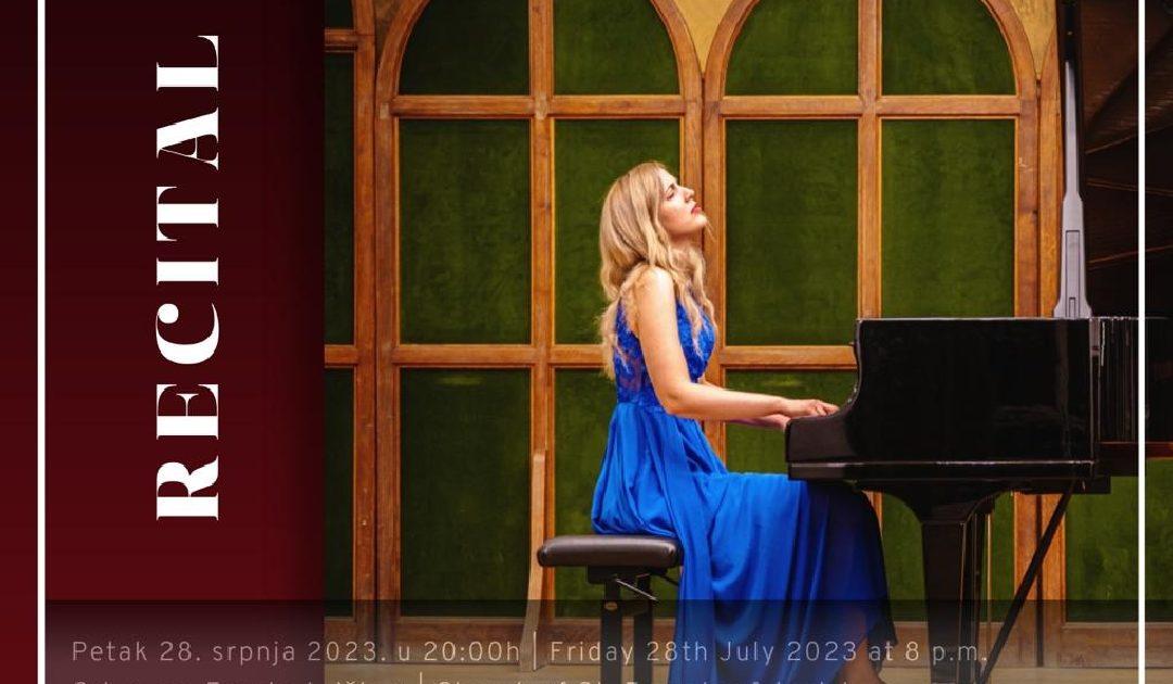 U petak recital Ane Šostar na klaviru u crkvi sv. Franje Asiškog