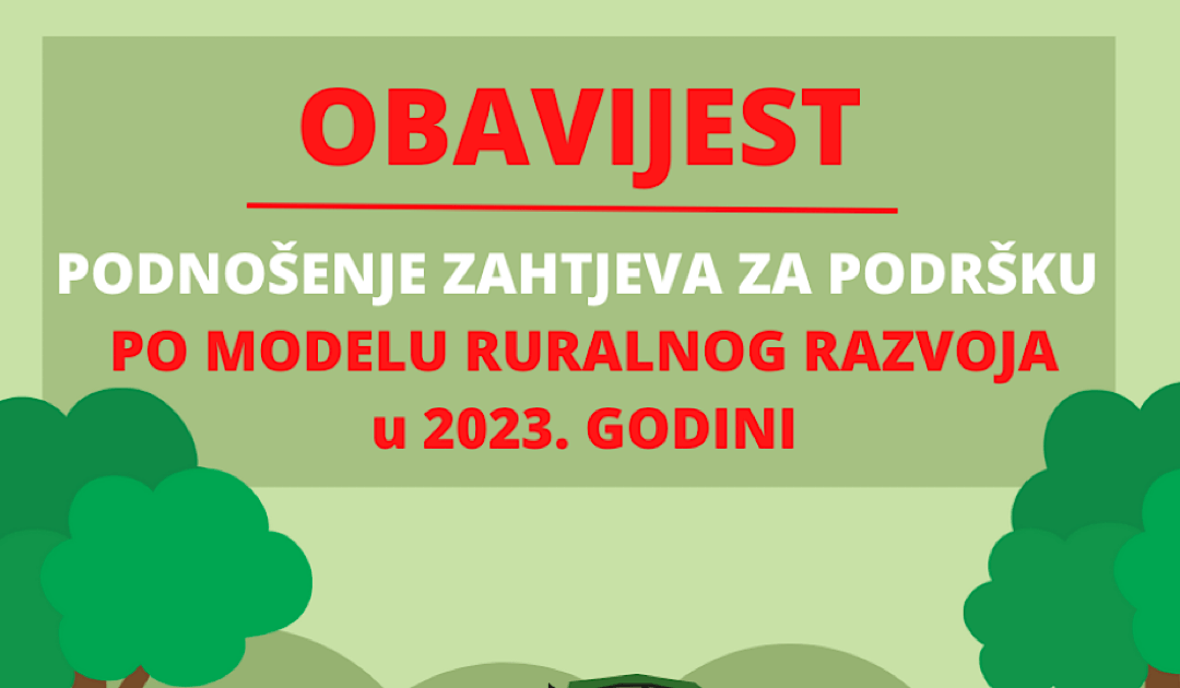 Do 5. kolovoza rok za podnošenje zahtjeva za podršku ruralnom razvoju u 2023. godini
