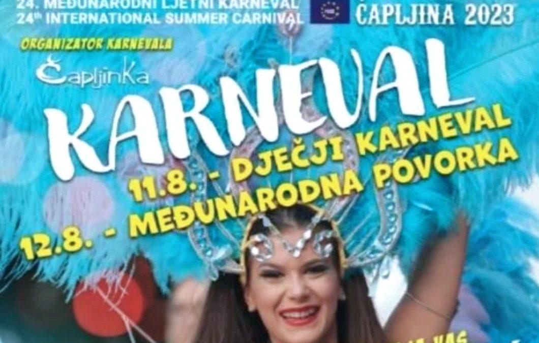 Program 24. Međunarodnog ljetnog karnevala – Čapljina 2023.