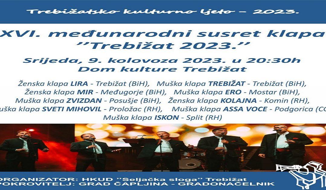 U srijedu u Trebižatu Međunarodni susret klapa