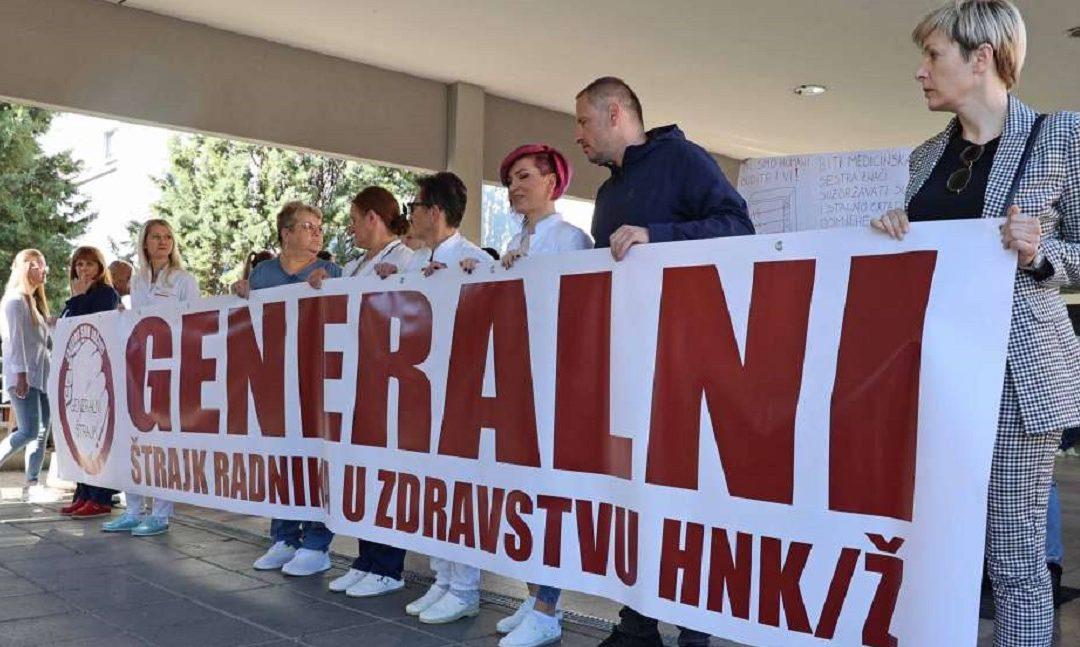 Generalni štrajk zdravstvenih radnika u HNŽ-u, Sindikat pozvao Vladu da spriječi kolaps zdravstva