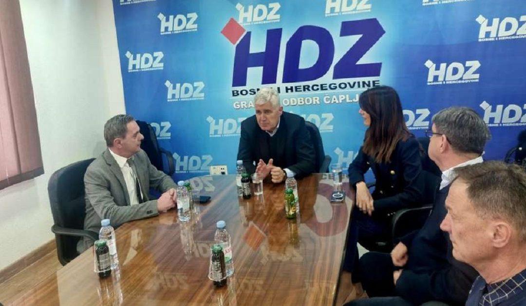 Čović i Filipović sastali se s dužnosnicima HDZ-a BiH u Čapljini