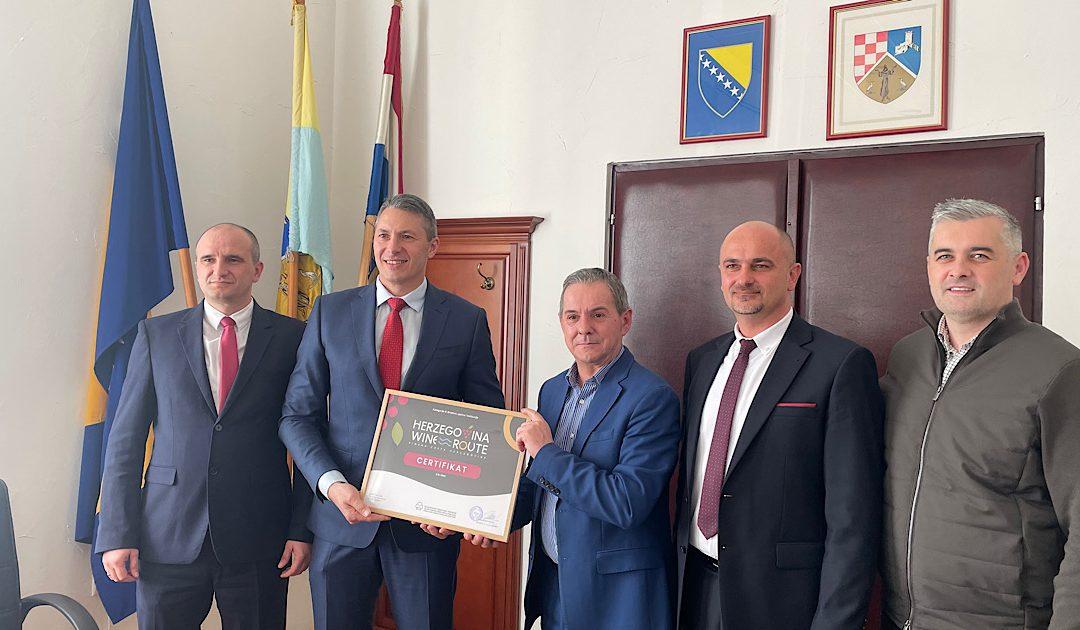 AUDIO: Vanjskotrgovinska komora BiH i Grad Čapljina potpisali Memorandum o razumijevanju u cilju promocije Vinske ceste Hercegovine