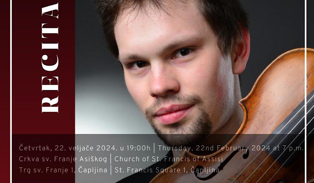 U četvrtak koncert Marca Grazianija u crkvi sv. Franje Asiškog