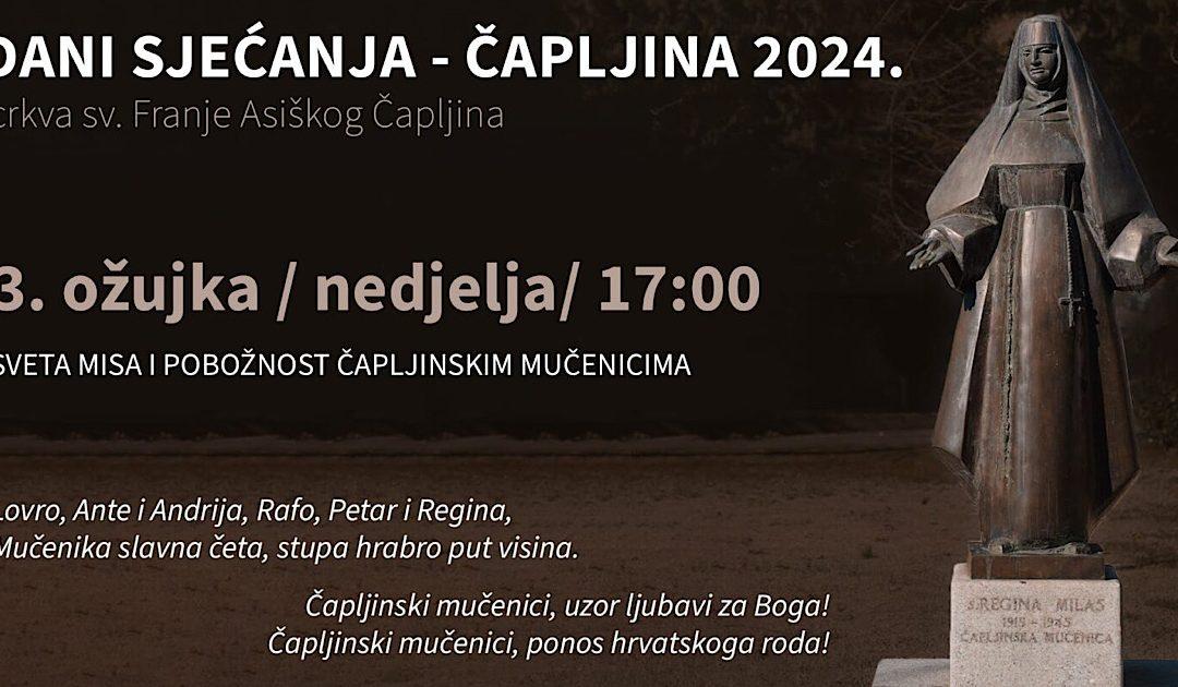 U nedjelju sveta misa čapljinskim mučenicima