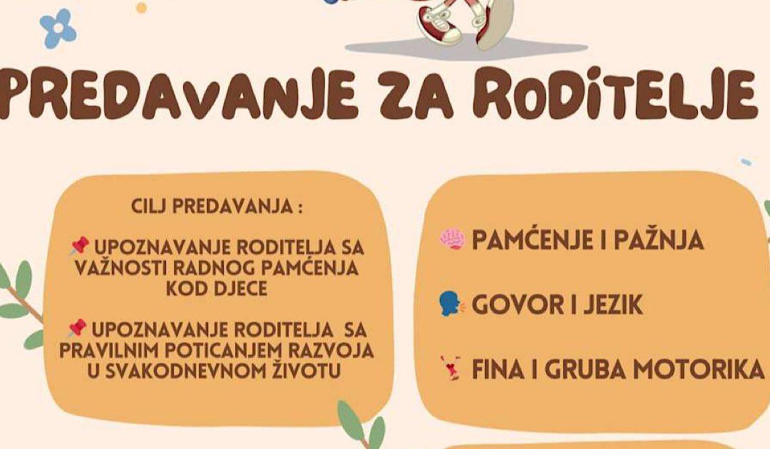 Radionica za roditelje o važnosti radnog pamćenja kod djece