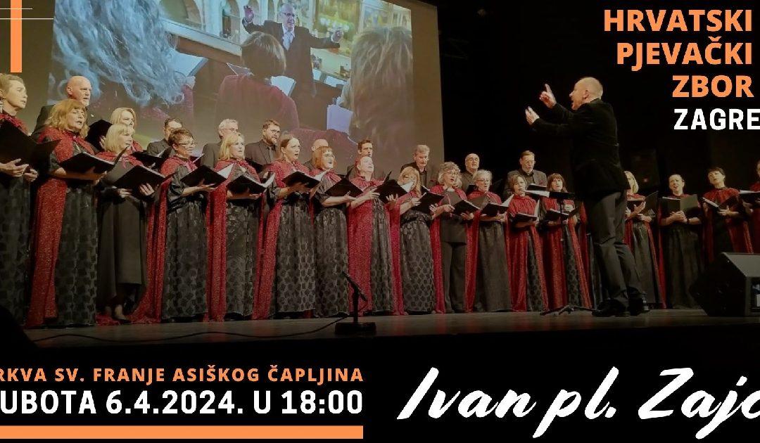 Mješoviti pjevački zbor “Ivan pl. Zajc” iz Zagreba, pjevat će u crkvi svetog Franje Asiškog u Čapljini