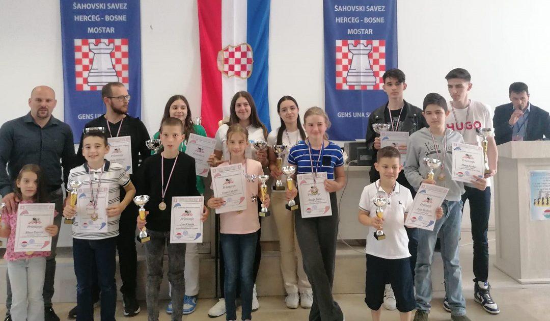 Čapljinci Ruža Rajič i Josip Miličević prvaci šahovskog saveza HB