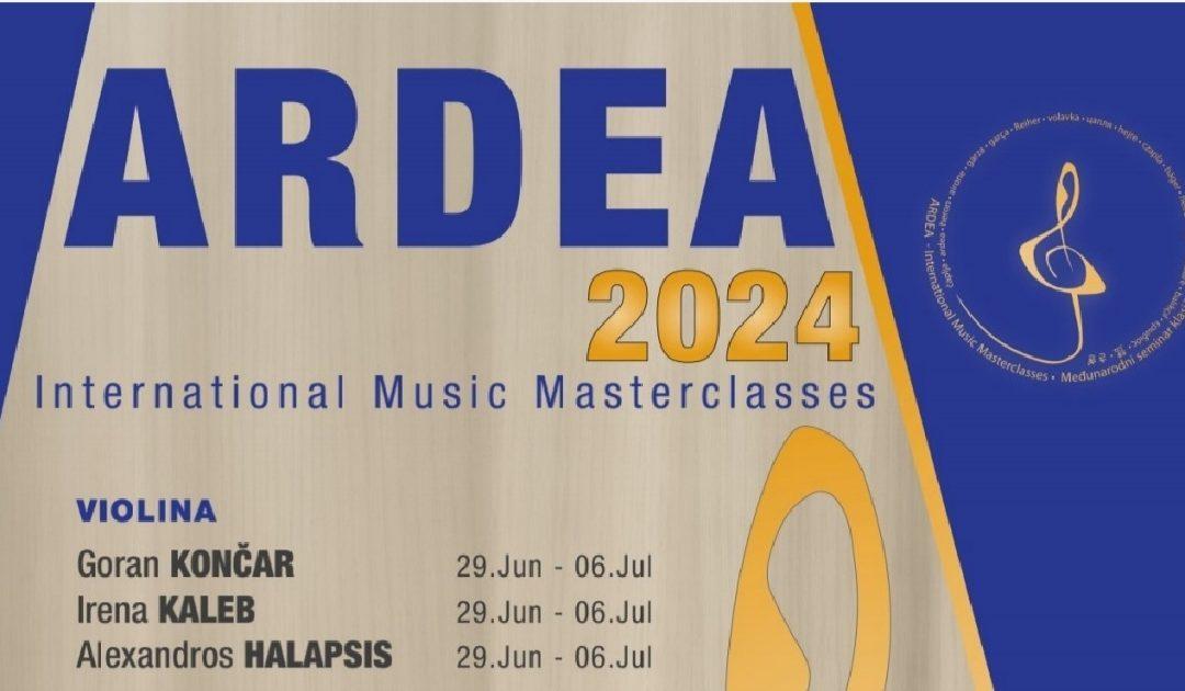Na ljeto počinje novi ciklus Međunarodnog seminara klasične glazbe „Ardea” 2024.