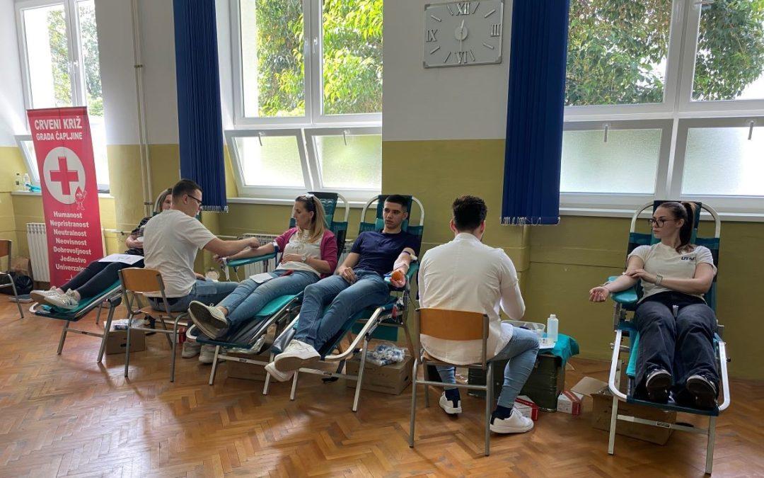 Prikupljene 32 doze krvi u trećoj akciji dobrovoljnog darivanja krvi