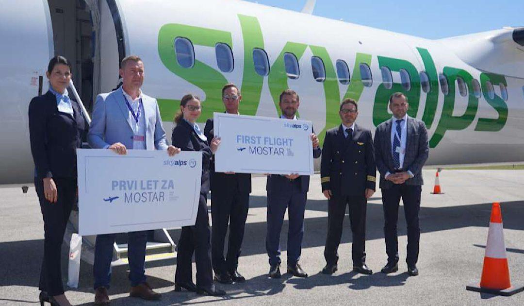 Na mostarski aerodrom sletio prvi zrakoplov kompanije SkyAlps