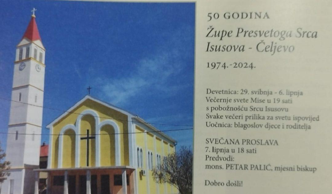 Župa Presvetoga Srca Isusova u Čeljevu slavi 50 godina djelovanja