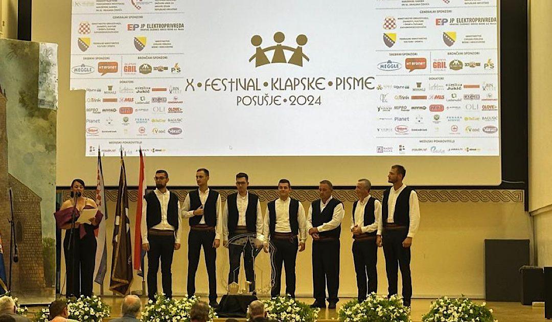 Klapa Trebižat osvojila 2. mjesto na festivalu u Posušju