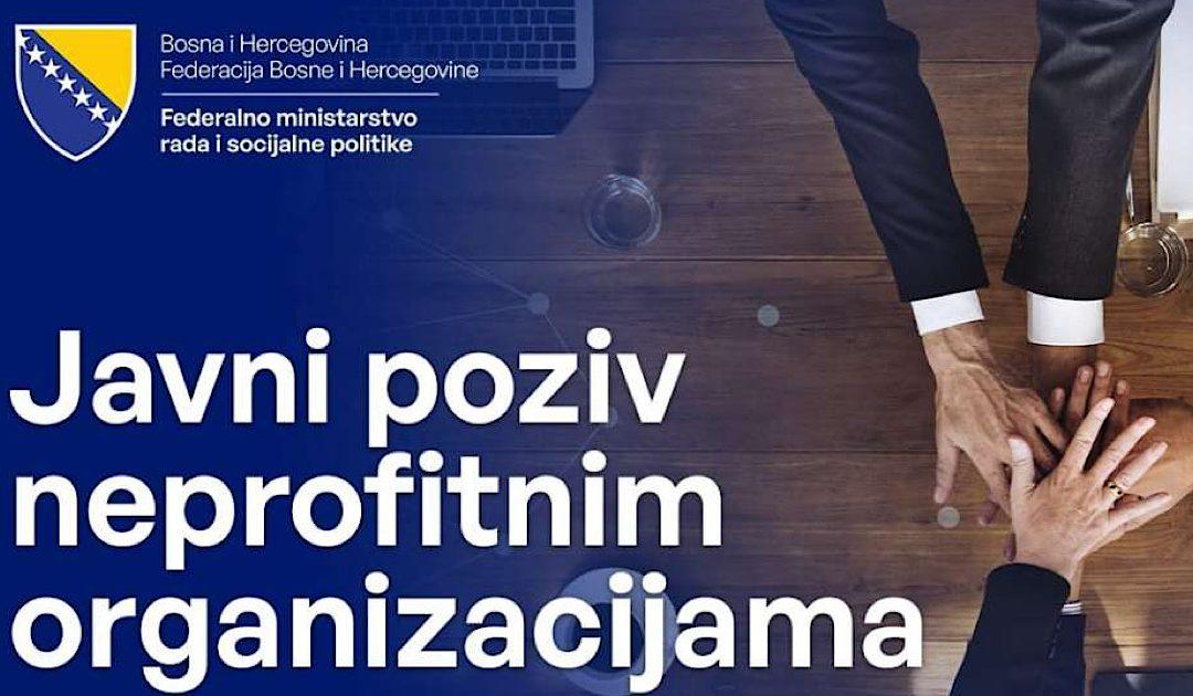 Raspisan javni poziv za neprofitne organizacije iz područja socijalne zaštite