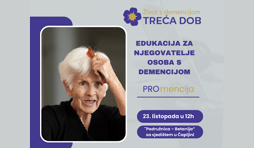 U srijedu u Čapljini edukacija za njegovatelje osoba s demencijom