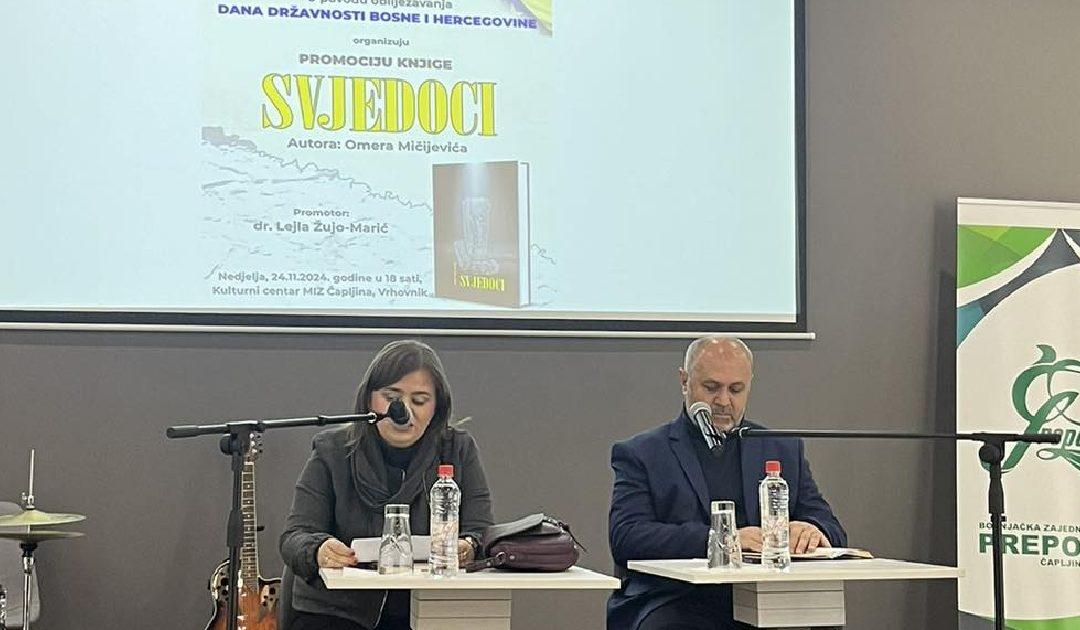 Povodom Dana državnosti u kulturnom centru MIZ-a Čapljina predstavljena knjiga “Svjedoci’