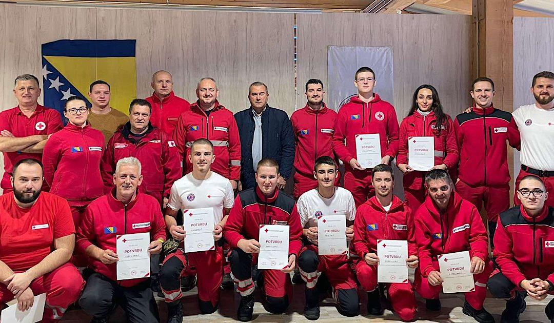 Crveni križ Čapljina sudjelovao na treningu “Logistika u kriznim situacijama” na Vlašiću