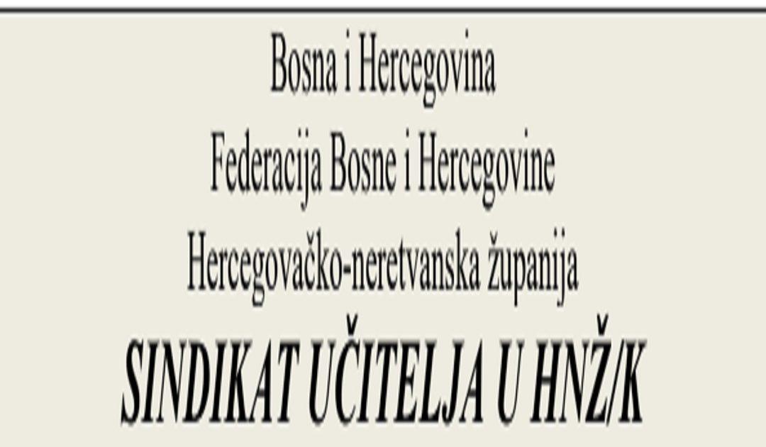 Sindikat učitelja u HNŽ-u obratio se priopćenjem roditeljima