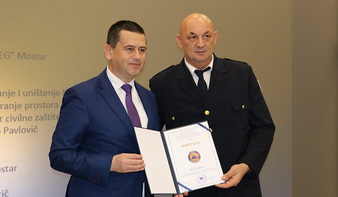 Obilježen međunarodni Dan civilne zaštite HNŽ-a, Mati Jurković uručeno priznanje za izniman rad u zaštiti i spašavanju