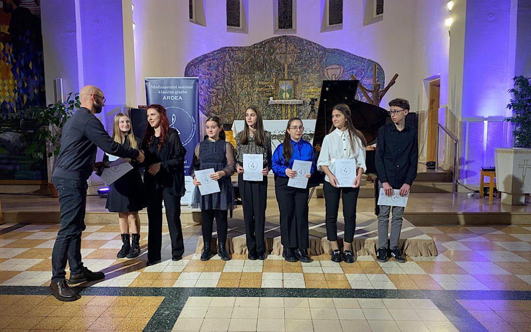 Uspješno održan završni koncert polaznika Masterclass ARDEA za klavir