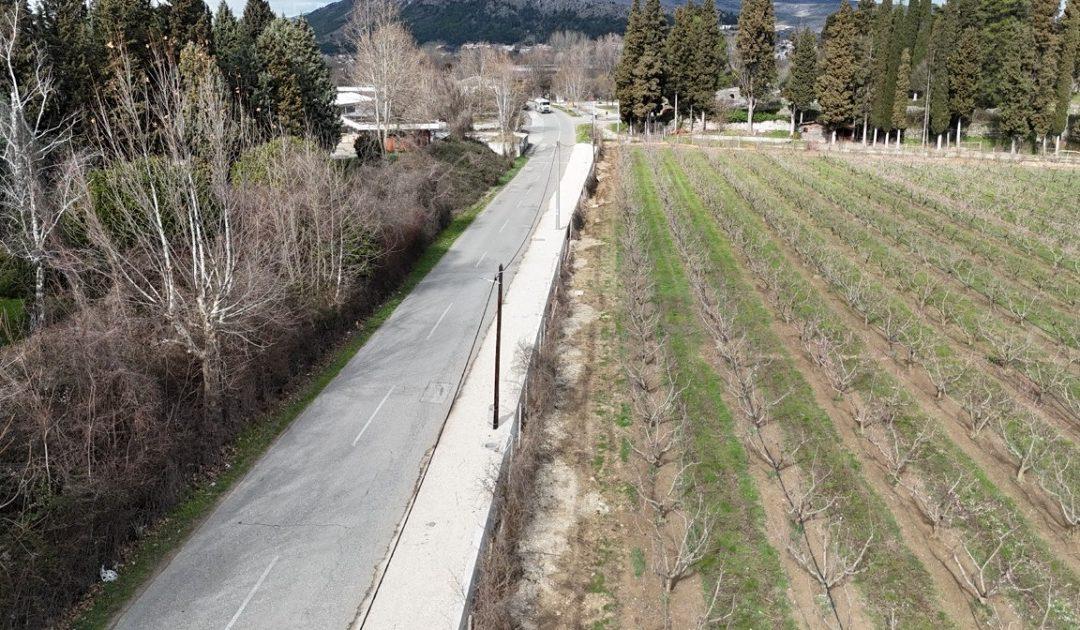 Izgrađen potporni zid i urađena oborinska kanalizacija na cesti R425a