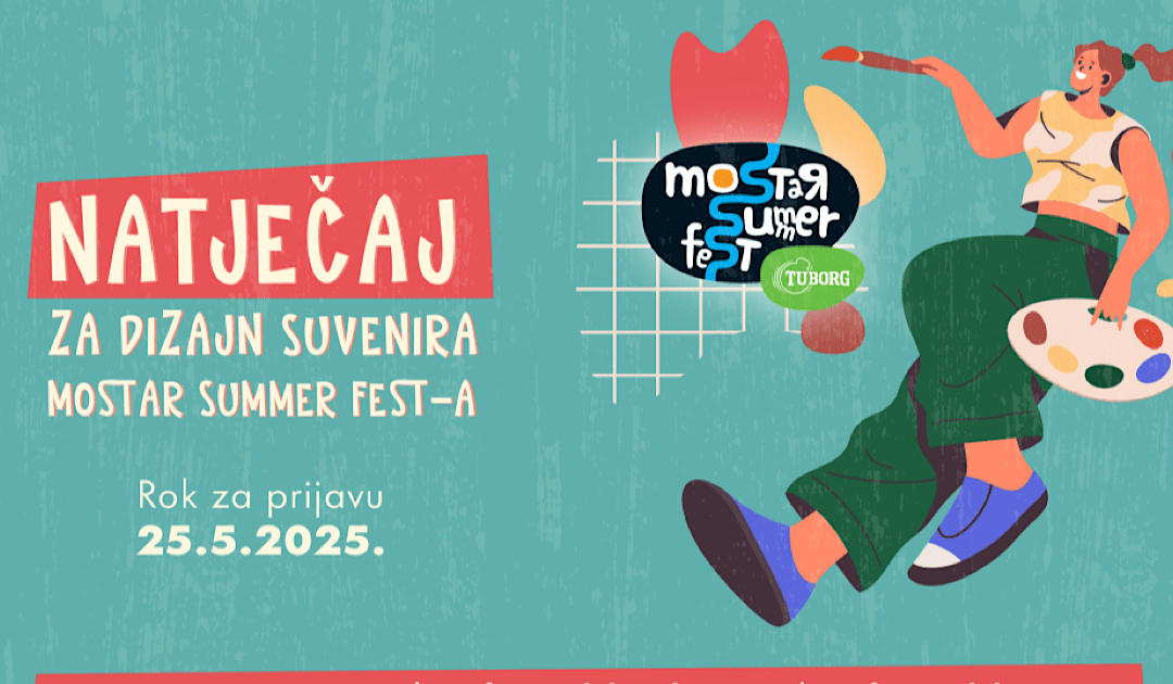 Mostar Summer Fest 2025: Natječaj za dizajn službenog suvenira otvoren