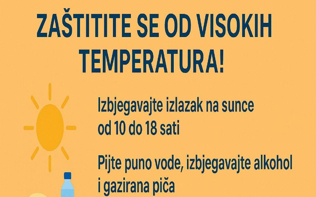ZZJZHNŽ: Zaštitite se od ekstremno visokih temperatura