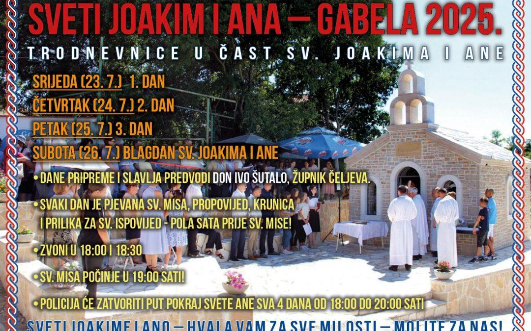 U Gabeli trodnevnica u čast svetih Joakima i Ane