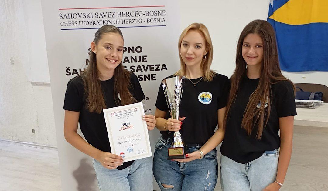 Šahistice Čapljine prvakinje šahovskog saveza HB