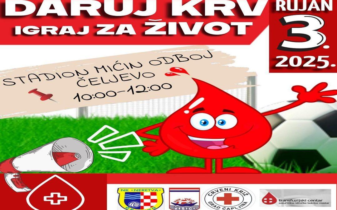 Šesta ovogodišnja akcija dobrovoljnog darivanja krvi održat će se u Čeljevu