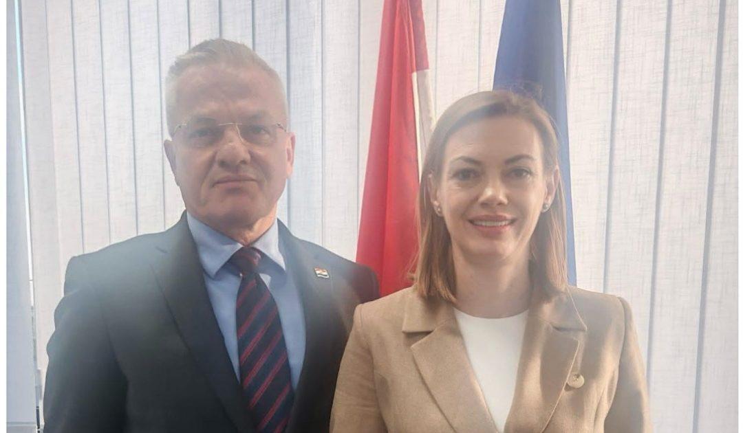 Gradonačelnica Raguž na sastanku s državnim tajnikom Zvonkom Milasom u Zagrebu