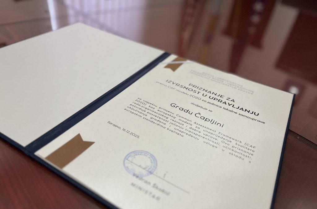Čapljina među nositeljima CAF certifikata