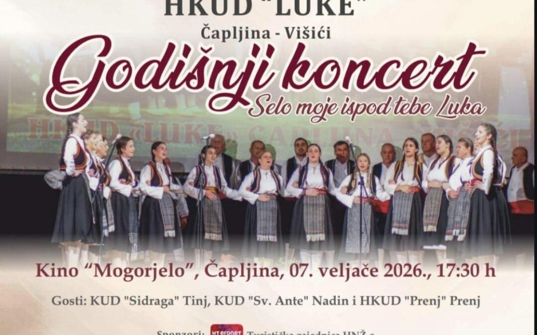 HKUD „Luke“ organizira godišnji koncert 7. veljače