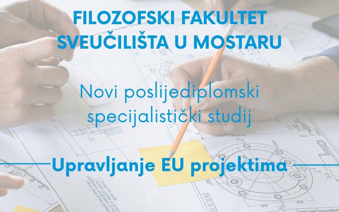 Pokreće se novi poslijediplomski sveučilišni specijalistički studij Upravljanje projektima Europske unije