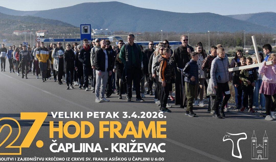Hodočašće Frame Čapljina na Križevac na Veliki petak – poziv na zajedništvo i vjeru