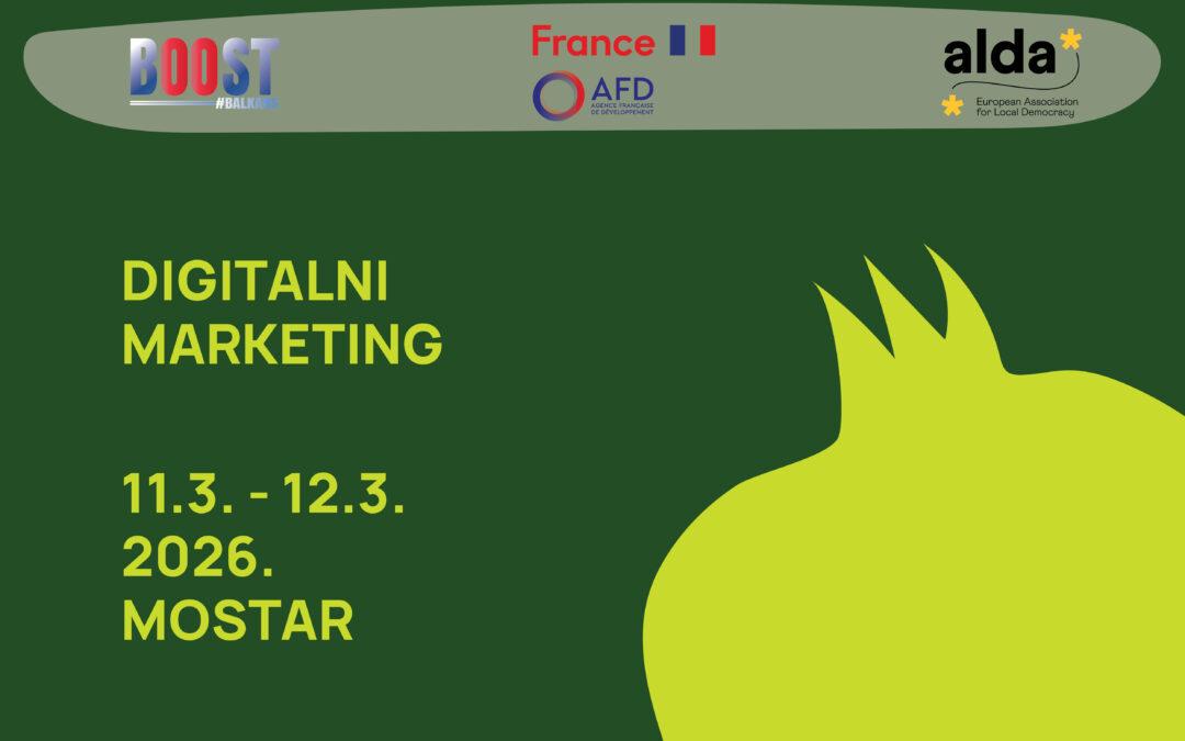 REDAH organizira trening digitalnog marketinga u Mostaru