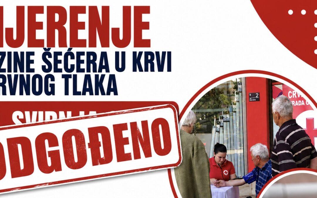 Odgođena akcija besplatnog mjerenja šećera u krvi i krvnog tlaka u Čapljini
