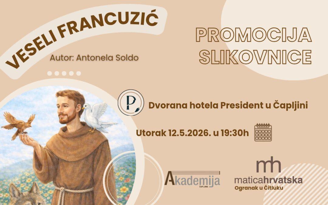 Čapljinka Antonela Soldo predstavlja slikovnicu „Veseli Francuzić“