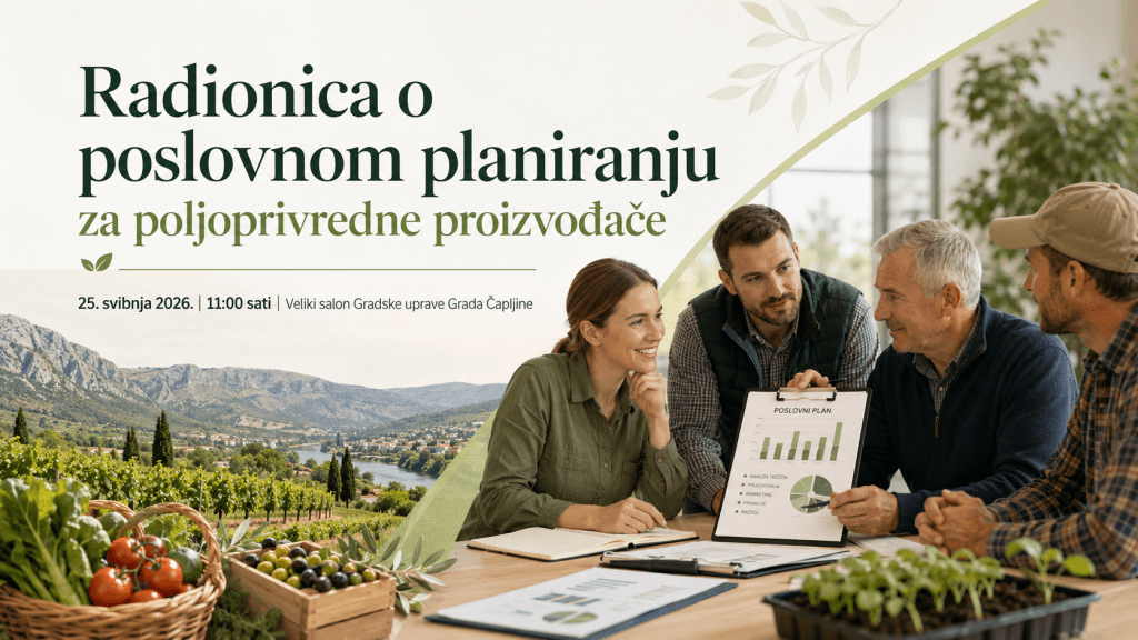 Radionica o poslovnom planiranju za poljoprivredne proizvođače