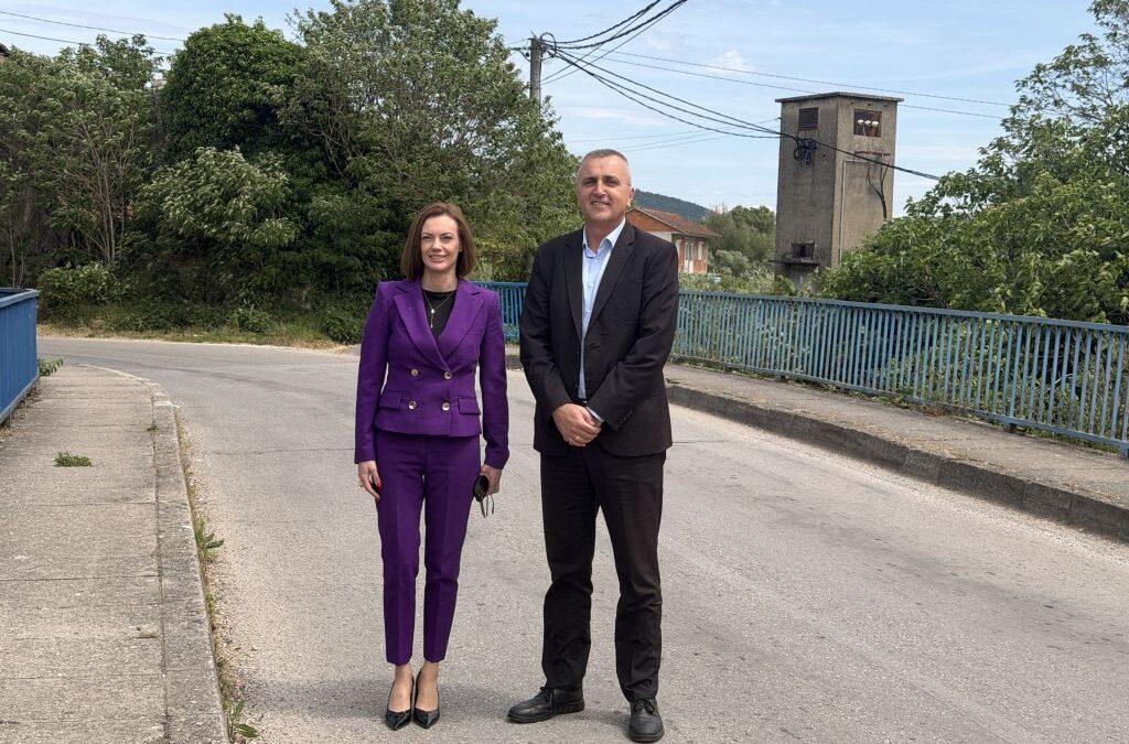 Ministar Bevanda i gradonačelnica Raguž obišli Struge: U fokusu mostovi i prometna infrastruktura