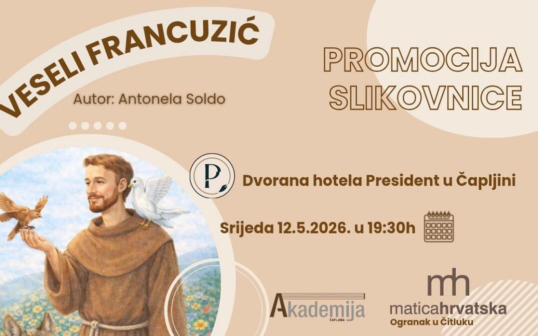Čapljinka Antonela Soldo predstavlja slikovnicu „Veseli Francuzić“