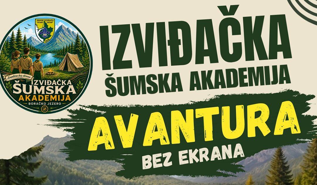 Izviđačka šumska akademija “Avantura bez ekrana” okuplja mlade na Boračkom jezeru