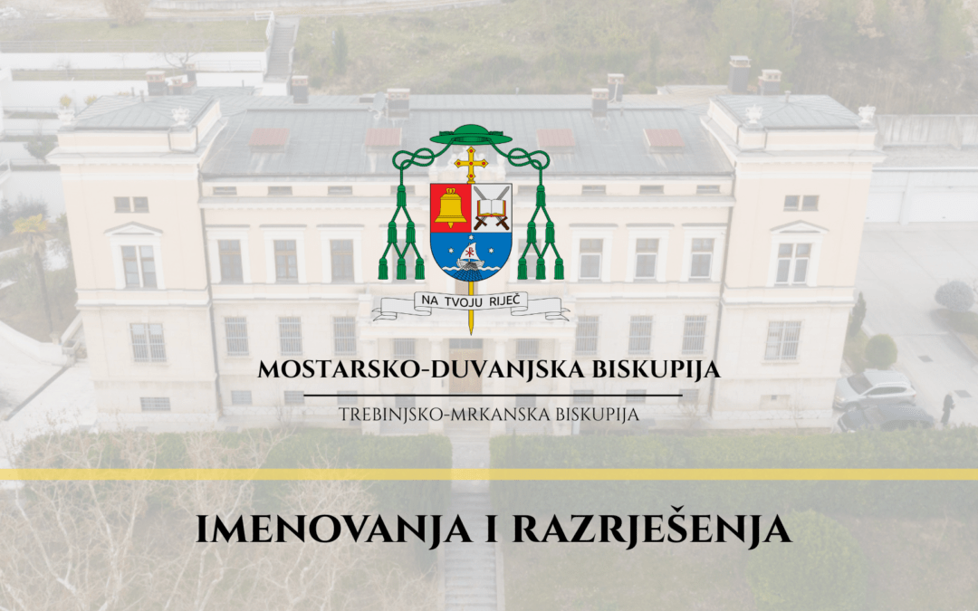 Promjene u Mostarsko-duvanjskoj biskupiji: don Dragan Filipović novi župnik u Gabeli