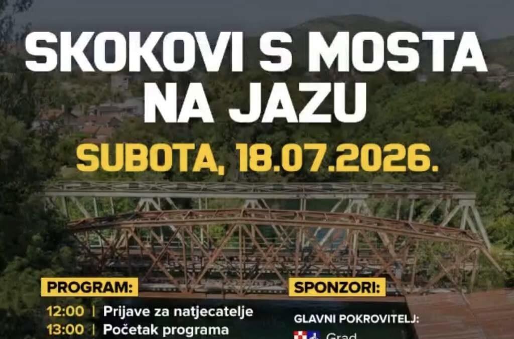 Prvi ‘Skokovi s mosta na Jazu’ obogatit će ljetnu ponudu Čapljine