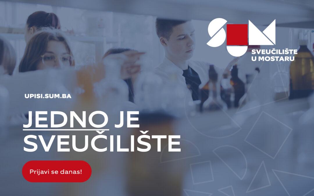 SUM Mostar: Otvorene prijave za jesenski upisni rok