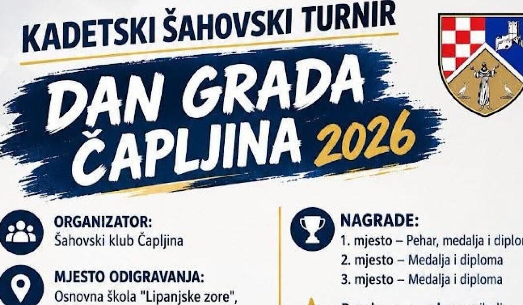 U Višićima kadetski šahovski turnir povodom Dana Grada Čapljina