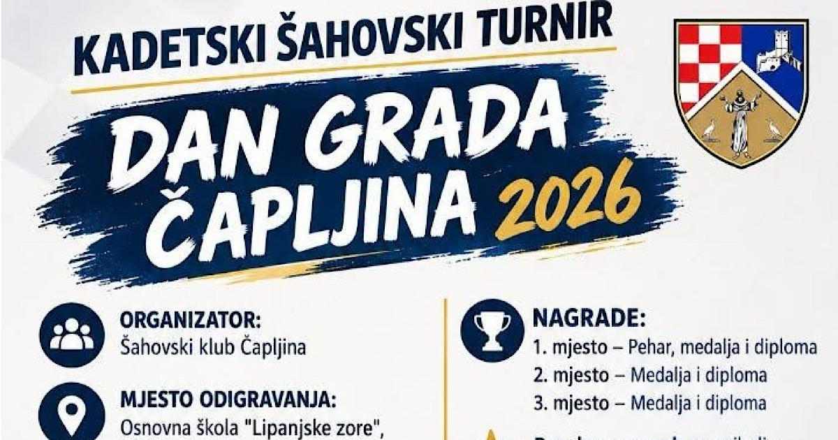 U Višićima kadetski šahovski turnir povodom Dana Grada Čapljina U Višićima kadetski šahovski turnir povodom Dana Grada Čapljina
