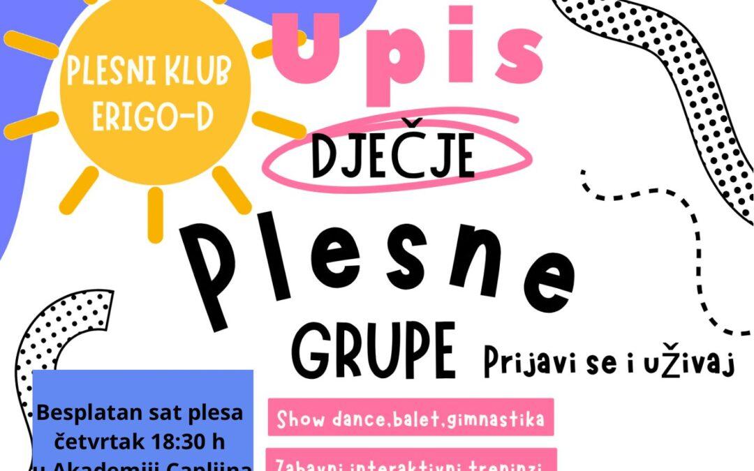 Plesni klub Erigo D: Besplatan sat plesa