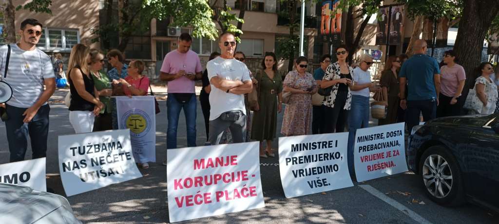 Službenici i namještenici u pravosuđu HNŽ-a stupili u generalni štrajk